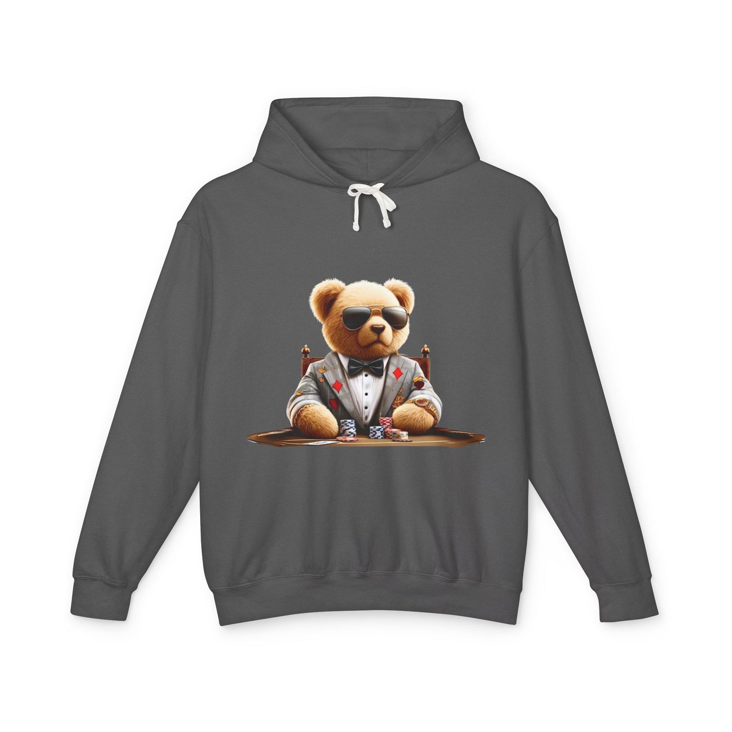 Cool Bear Poker Unisex Lightweight Hoodie