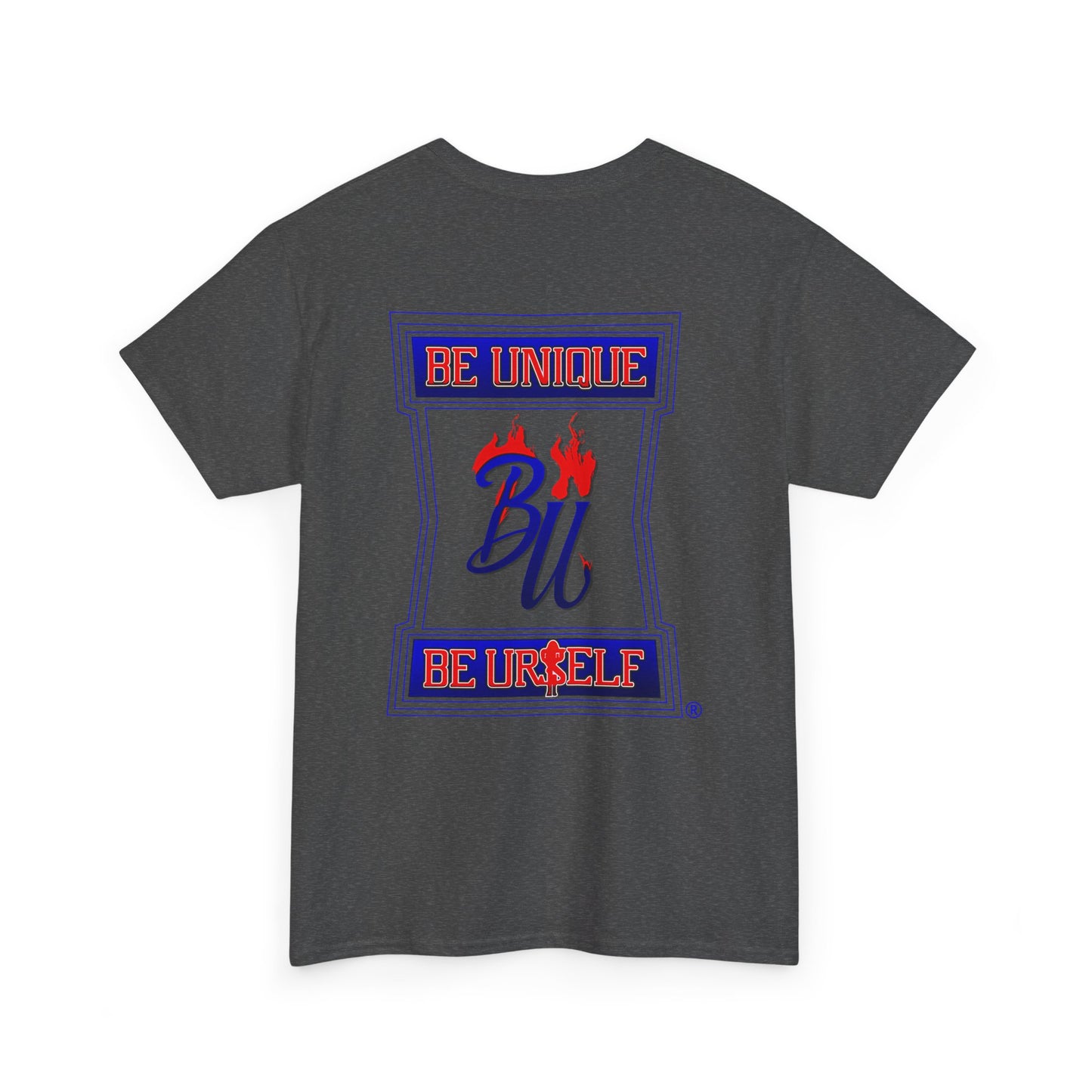 Be Unique Be Urself Graphic Tee – Inspirational Motivational White T-Shirt