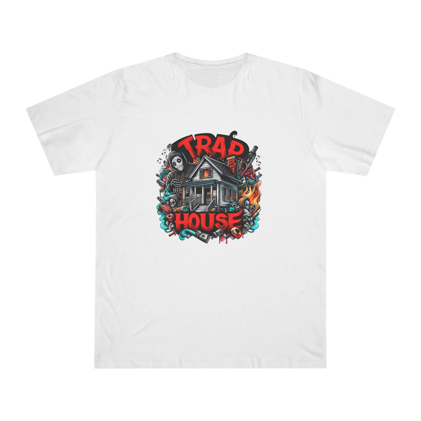Trad House Horror T-Shirt — 'Be Unique Be Urself' Graphic Tee