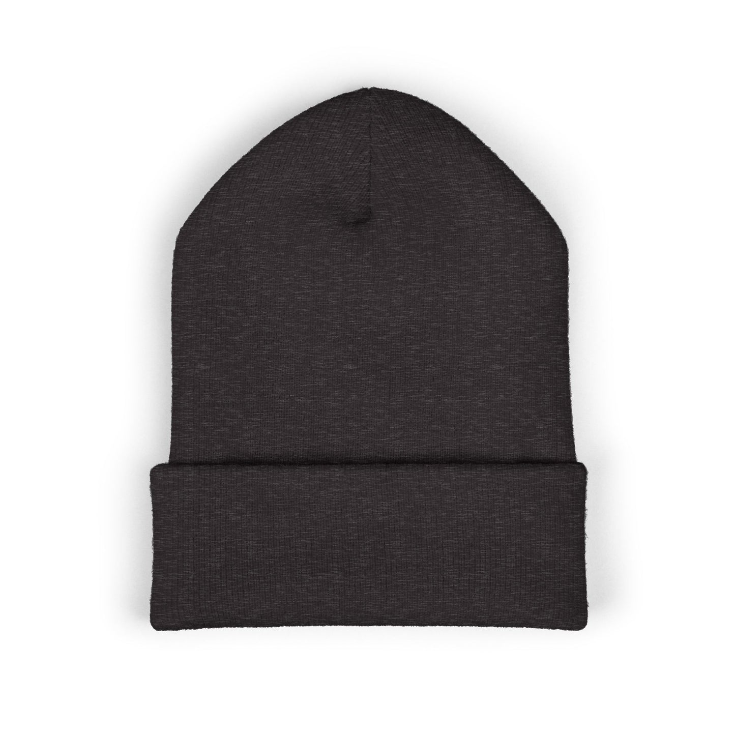 Classic Cuffed Beanie with Bold Embroidery, Cozy Winter Hat, Stylish Knit Cap, Perfect Gift for Her, Unisex Beanie
