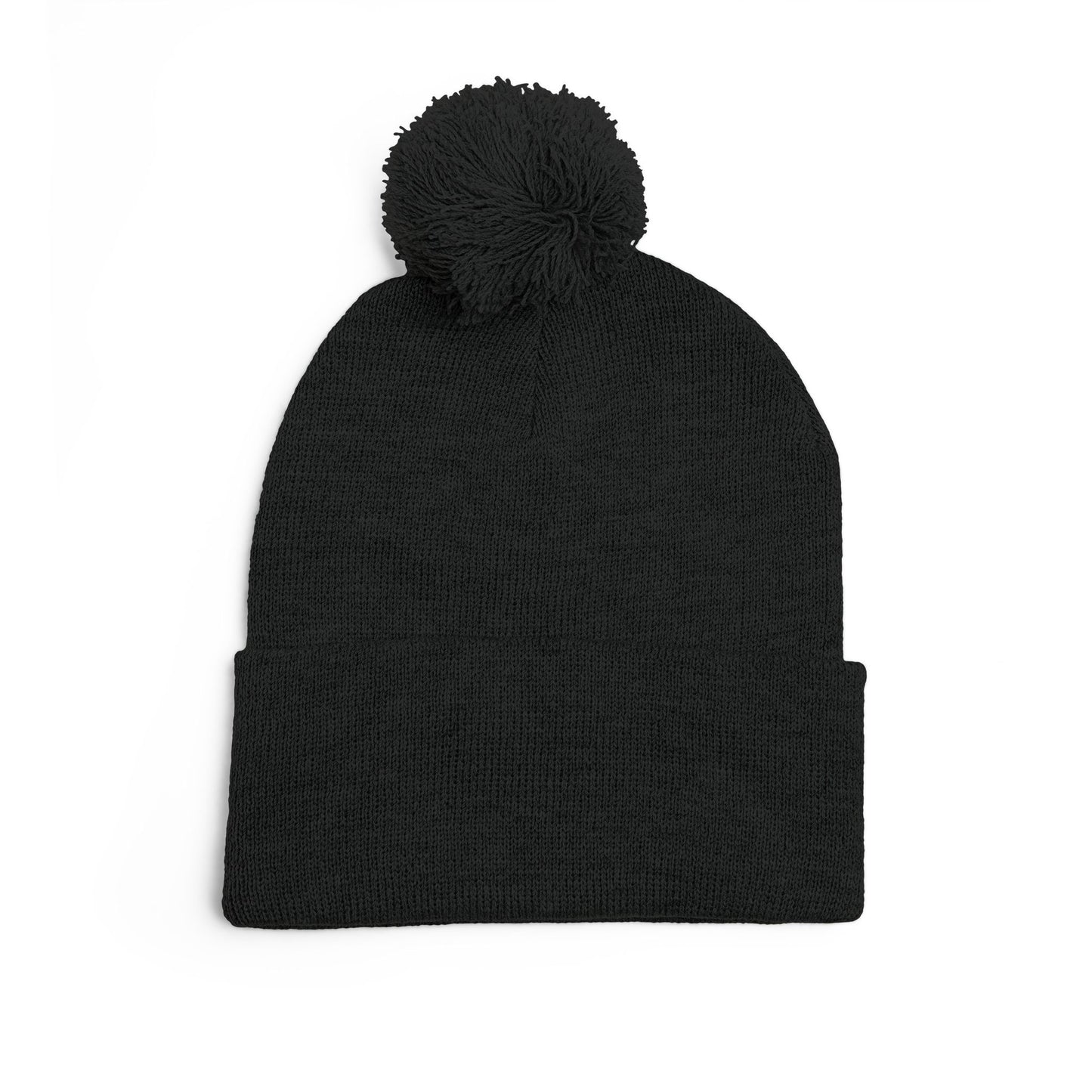 Cozy Pom-Pom Knit Cap with Unique Embroidery, Winter Hat, Beanie for Men & Women, Gift for Him/Her, Perfect for Outdoor Activities
