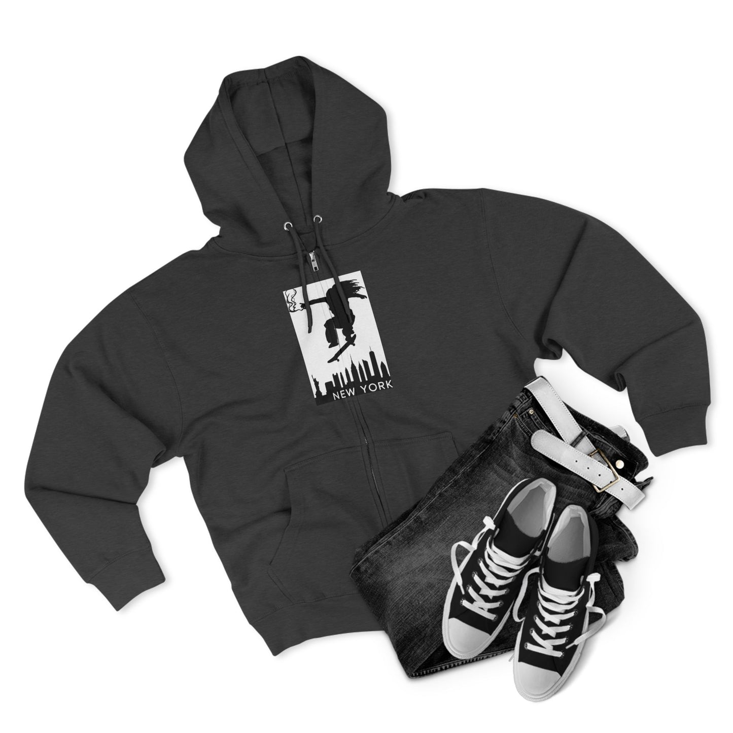 Urban Adventure Unisex Zip Hoodie - Perfect for City Lovers, Casual Wear, Street Style, Gift for Him/Her, Travel Clothing