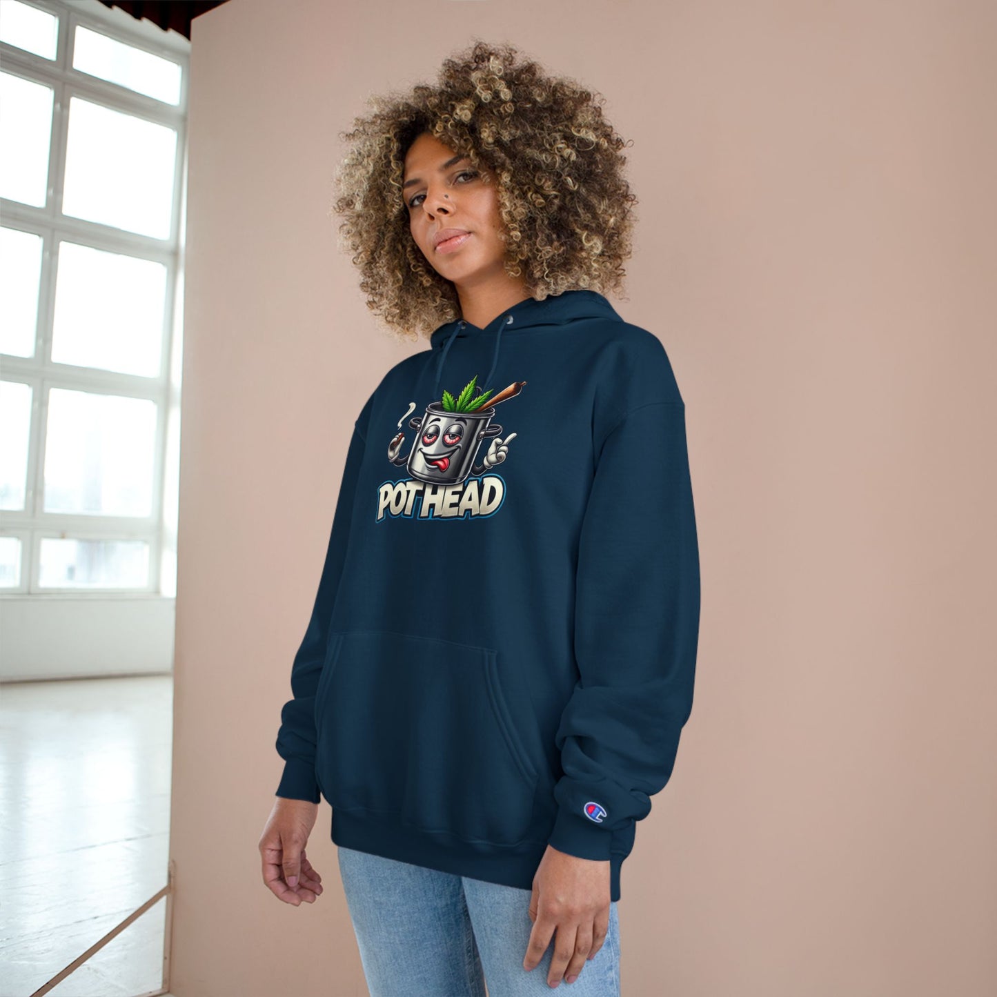 Pothead Champion Hoodie - Embrace Uniqueness and Chill Vibes