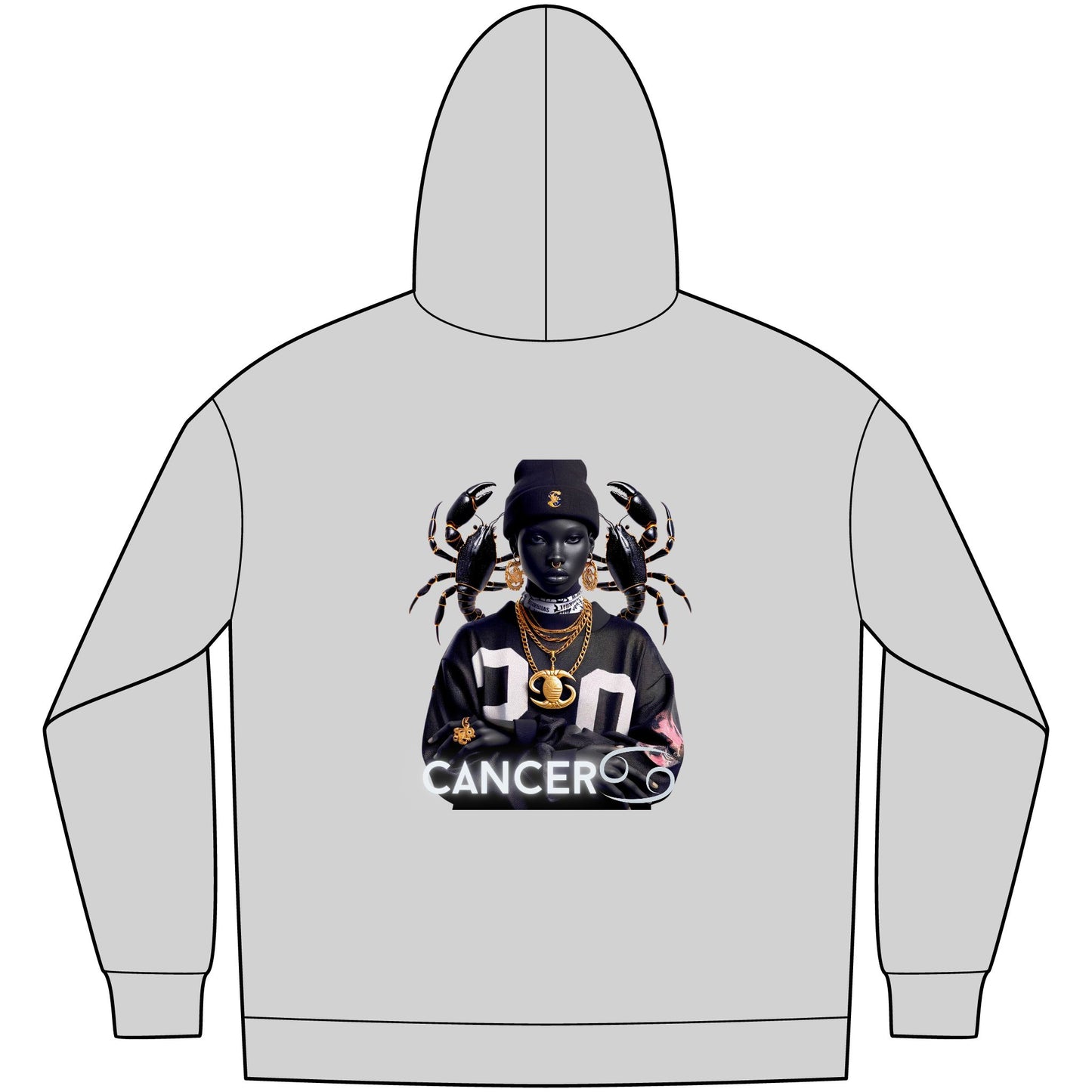 Stylish Cancer Zodiac Hoodie - Perfect for Astrology Lovers, Birthday Gifts, Cool Streetwear, Unique Zodiac Apparel, Everyday Comfort