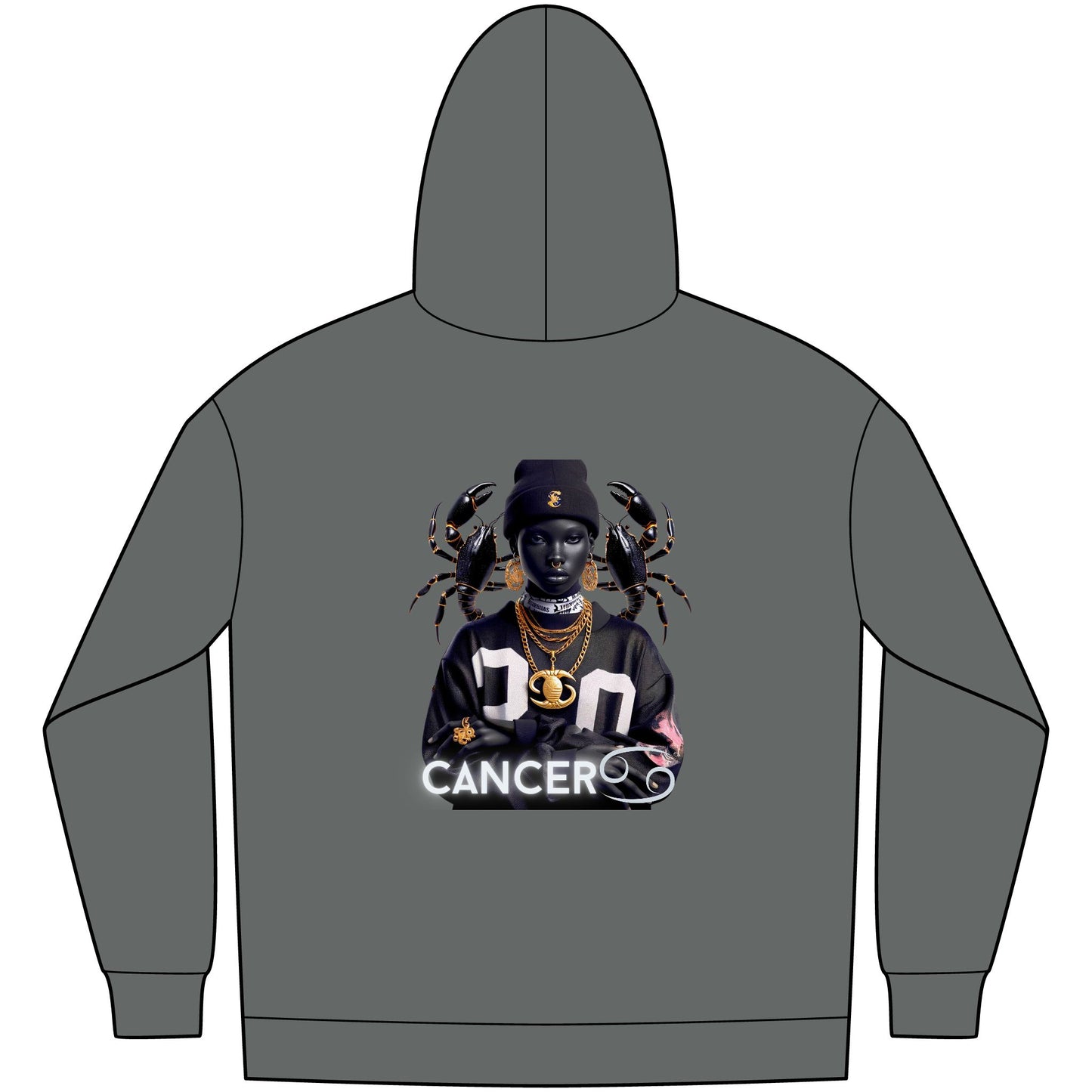 Stylish Cancer Zodiac Hoodie - Perfect for Astrology Lovers, Birthday Gifts, Cool Streetwear, Unique Zodiac Apparel, Everyday Comfort