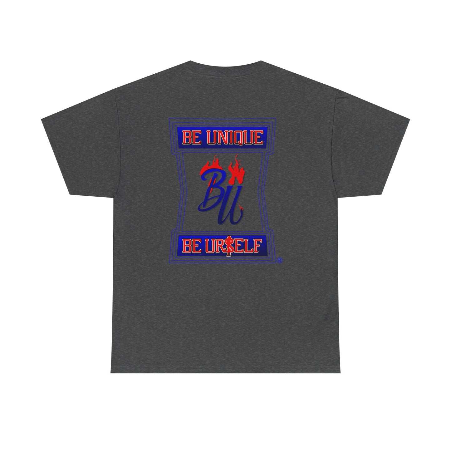 Be Unique Be Urself Graphic Tee – Inspirational Motivational White T-Shirt