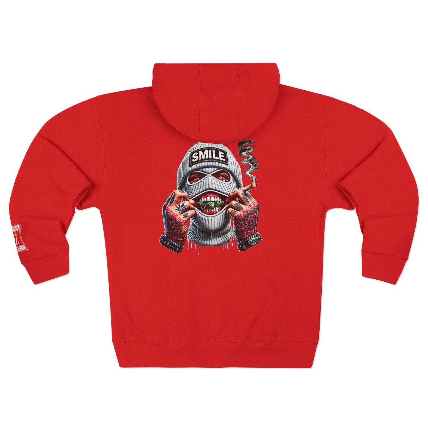 Urban Art Zip Hoodie - Smile Design for Trendsetters