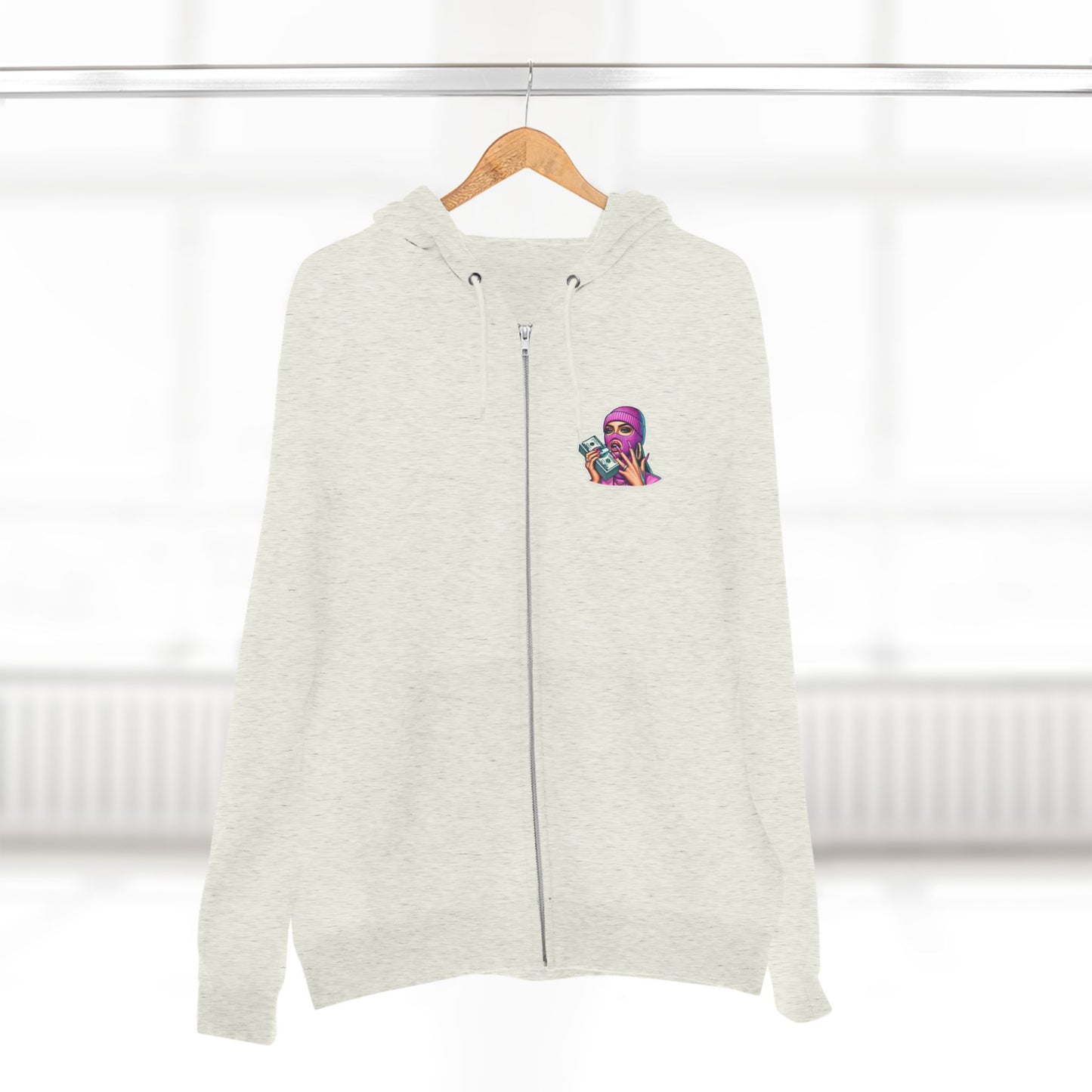 Vibrant Graphic Unisex Zip Hoodie - Street Style Statement
