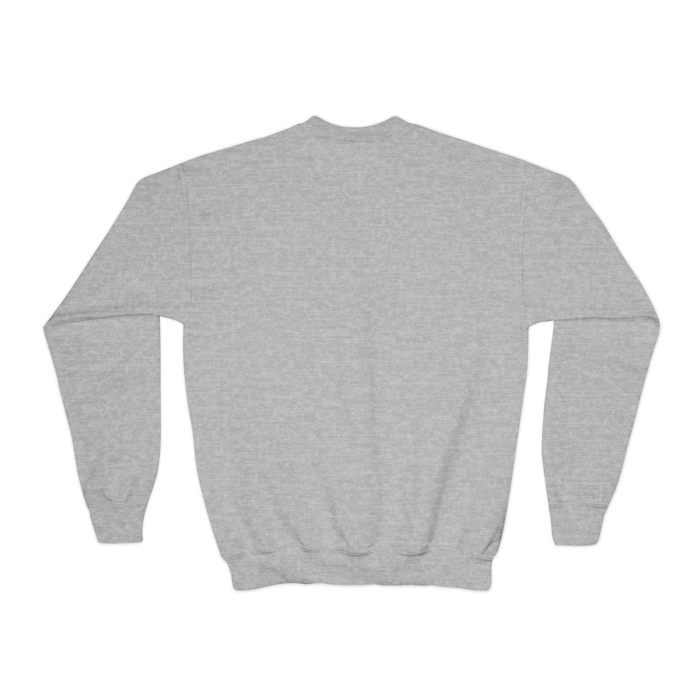 Youth Crewneck Sweatshirt — Holiday Floral Pocket Print