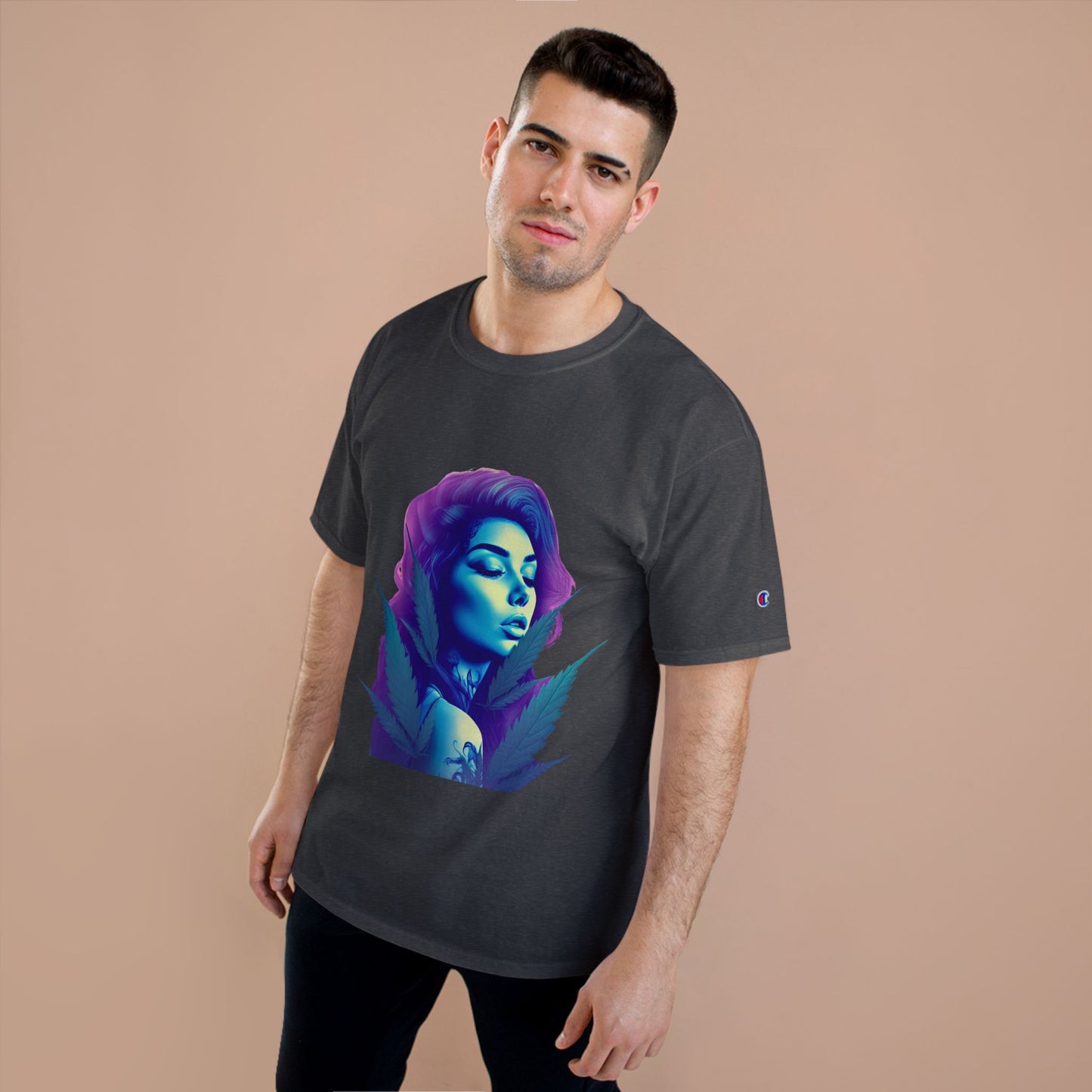 Vintage Champion Graphic Tee for Unique Souls, Trendy T-Shirt, Artistic Casual Wear, Streetwear Style, Gift for Creatives, Everyday Fashion