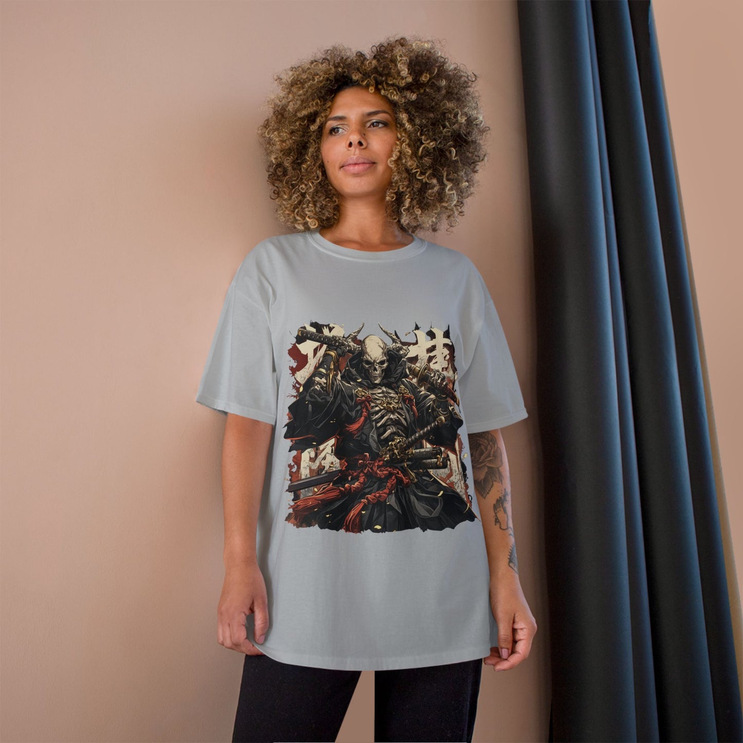 Samurai Warrior Champion T-Shirt, Anime T-Shirt, Gift for Him, Streetwear, Graphic Tee