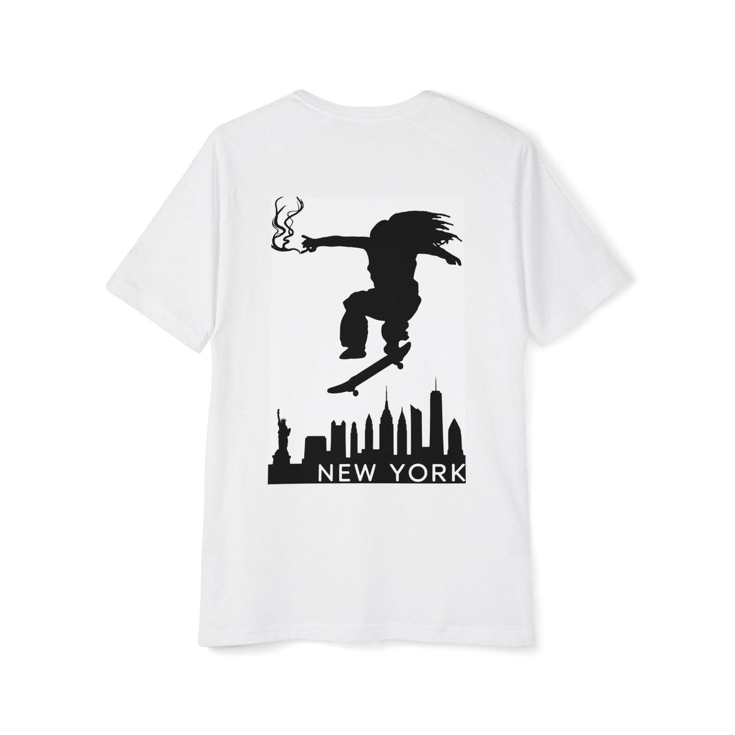 New York Skateboarder Men's Raglan T-Shirt, Streetwear, Urban Fashion, Gift for Him, Casual Wear, Cool Graphic Tee