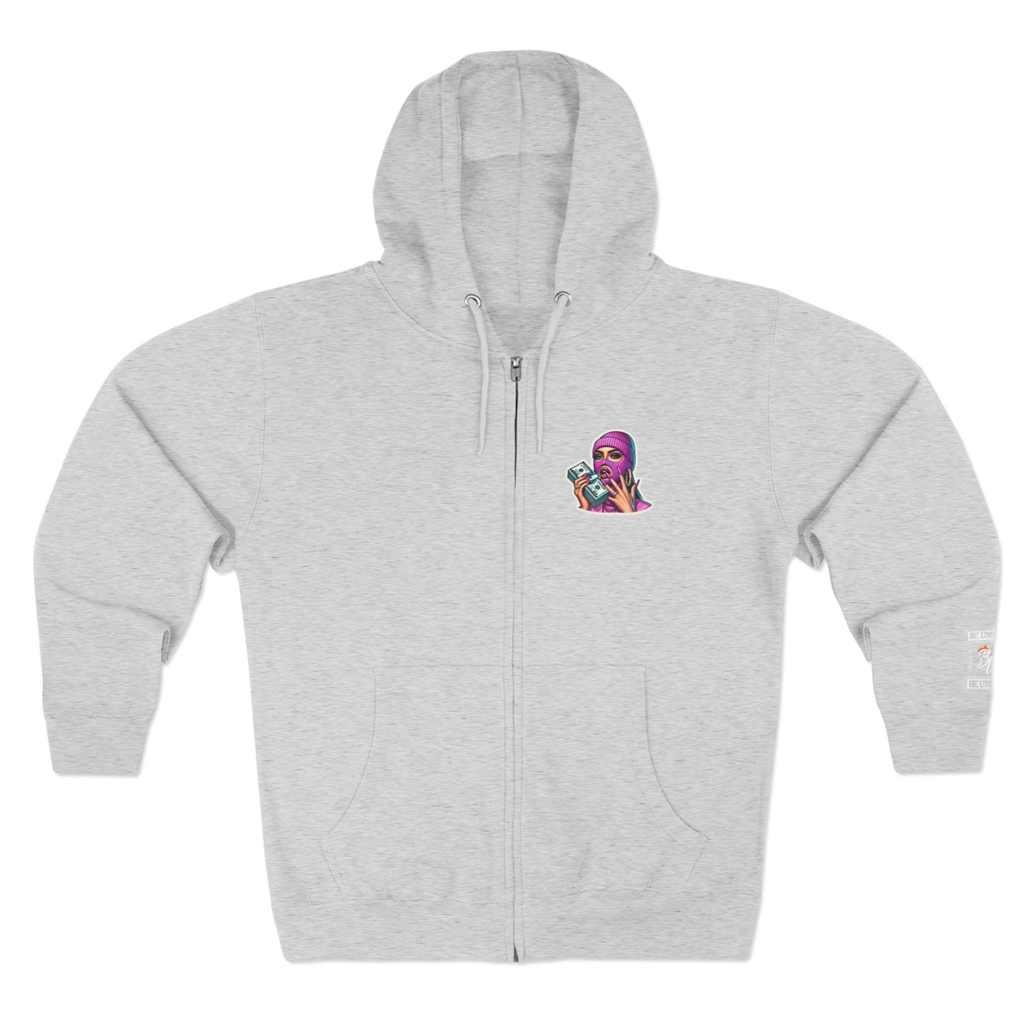 Vibrant Graphic Unisex Zip Hoodie - Street Style Statement