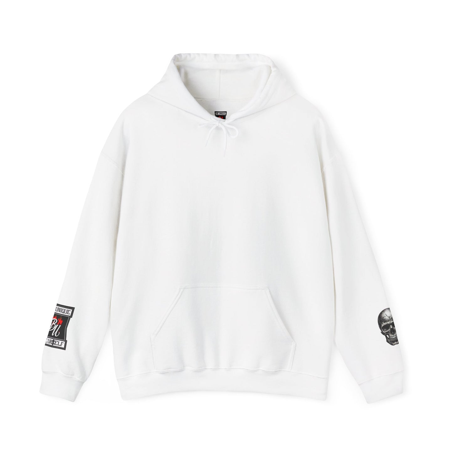 Skull & Rose Hoodie — Vintage Tattoo Sleeve Graphic Hooded Sweatshirt