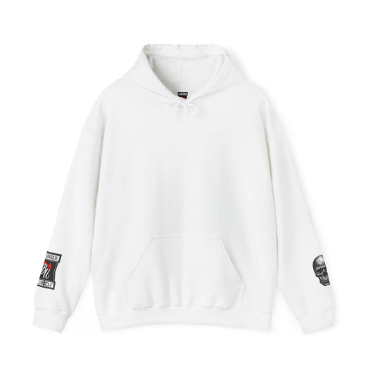 Skull & Rose Hoodie — Vintage Tattoo Sleeve Graphic Hooded Sweatshirt