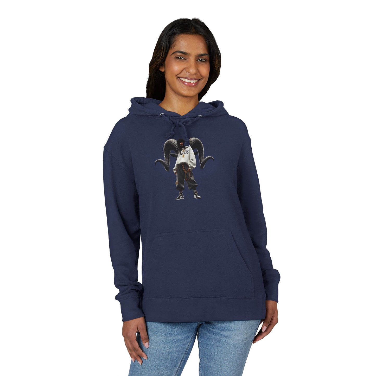 Gothic Angel Unisex French Terry Hoodie - Cozy Black Sweatshirt for Stylish Comfort, Streetwear, Unique Gift, Casual Wear, Everyday Fashion