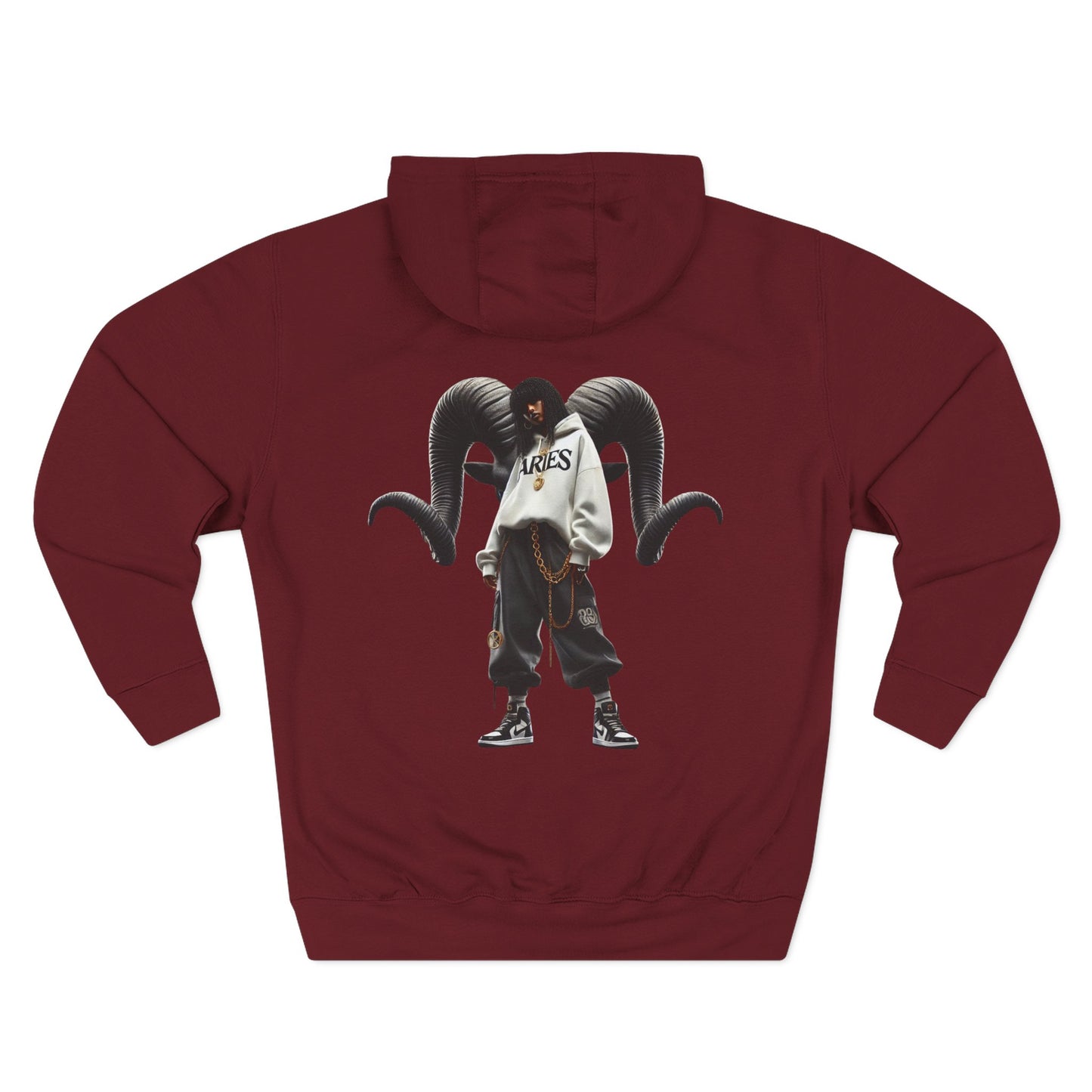 Three-Panel Fleece Hoodie