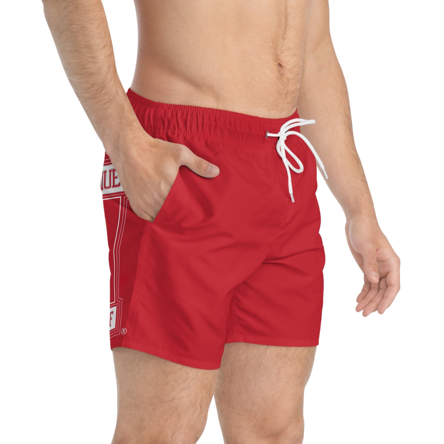 Be Unique Swim Trunks - Bold Red Beachwear for Summer Fun