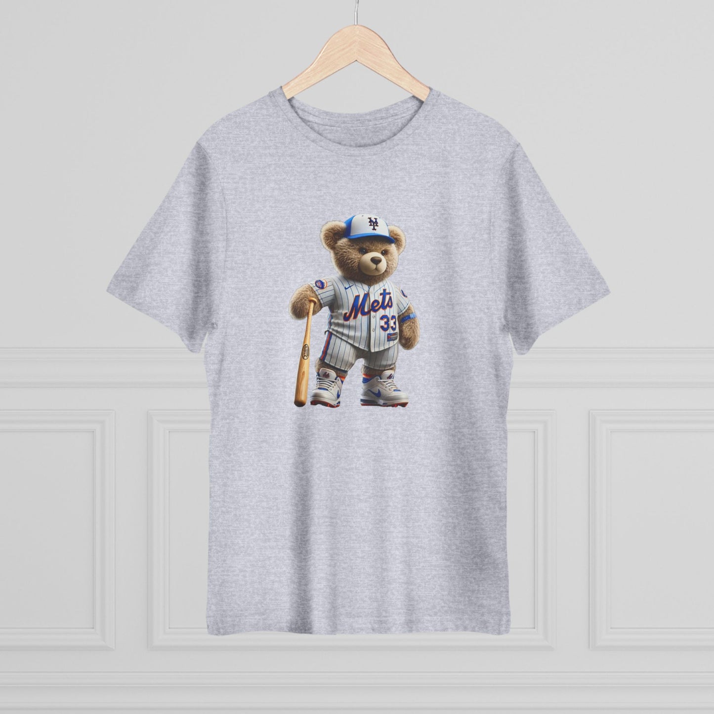 Unisex Bear Baseball T-Shirt, Cute Animal Tee, Gift for Sports Fans, Casual Wear, Soft Cotton Top