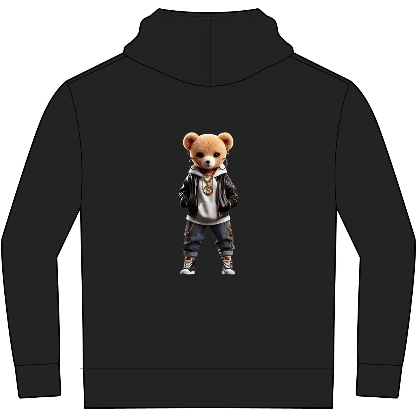 Youth V.I.T.™ Fleece Hoodie, Trendy Youth Hoodie, Stylish Bear Graphic Sweatshirt, Cozy Kids Wear, Perfect for Casual Outings
