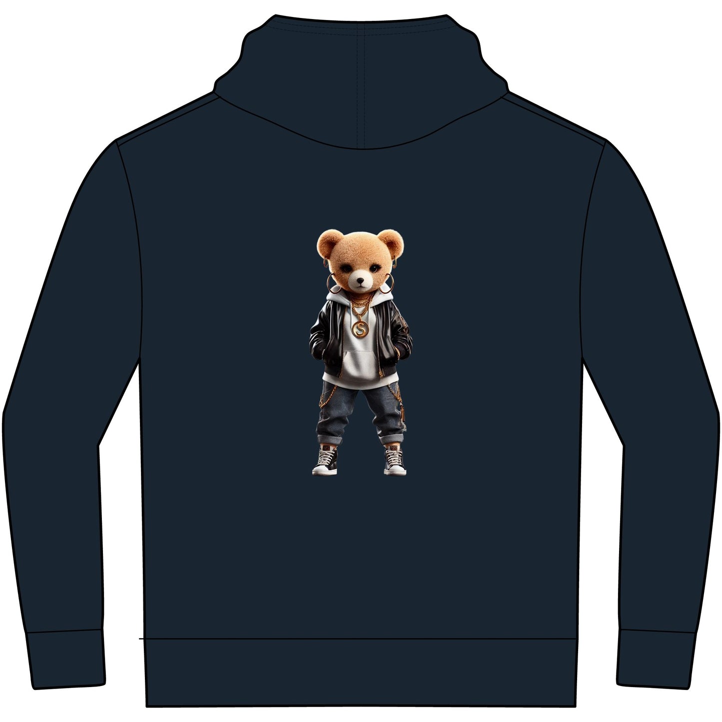 Youth V.I.T.™ Fleece Hoodie, Trendy Youth Hoodie, Stylish Bear Graphic Sweatshirt, Cozy Kids Wear, Perfect for Casual Outings