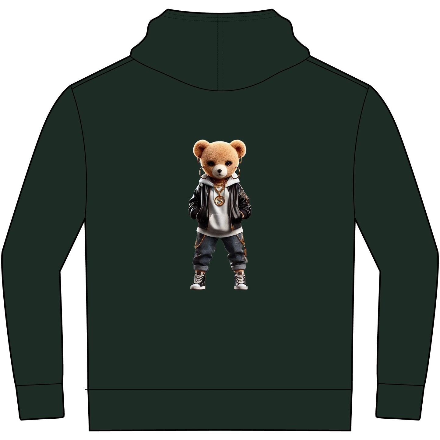 Youth V.I.T.™ Fleece Hoodie, Trendy Youth Hoodie, Stylish Bear Graphic Sweatshirt, Cozy Kids Wear, Perfect for Casual Outings
