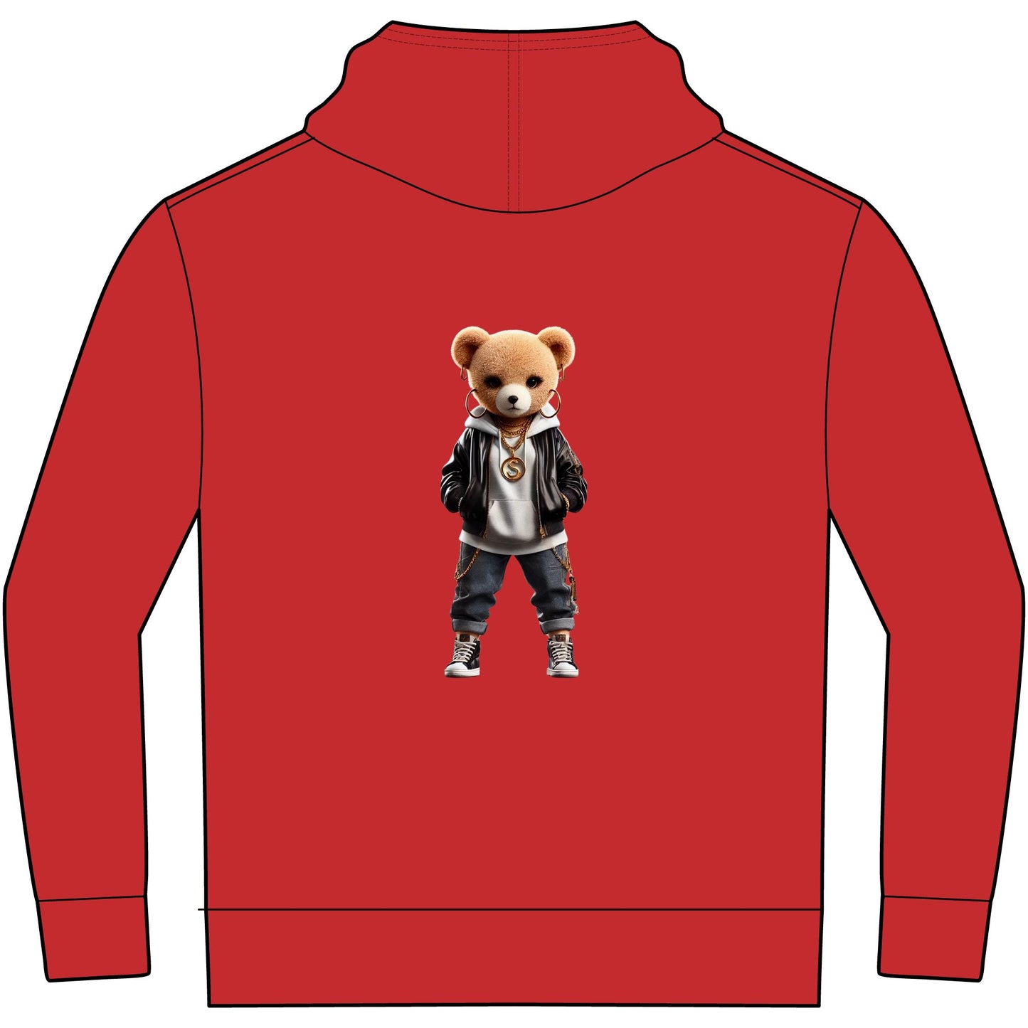 Youth V.I.T.™ Fleece Hoodie, Trendy Youth Hoodie, Stylish Bear Graphic Sweatshirt, Cozy Kids Wear, Perfect for Casual Outings