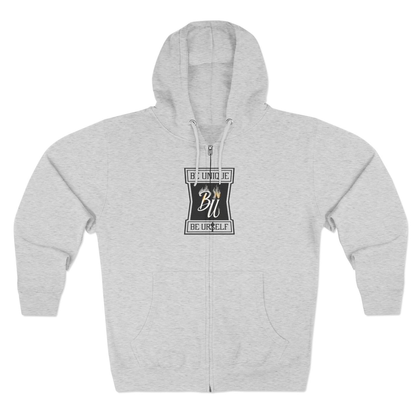 Inspirational Unisex Zip Hoodie - ‘Be Bold, Be Yourself’ - Trendy Graphic Hoodie, Cozy Casual Wear, Unique Gift for Her, Fashion Statement