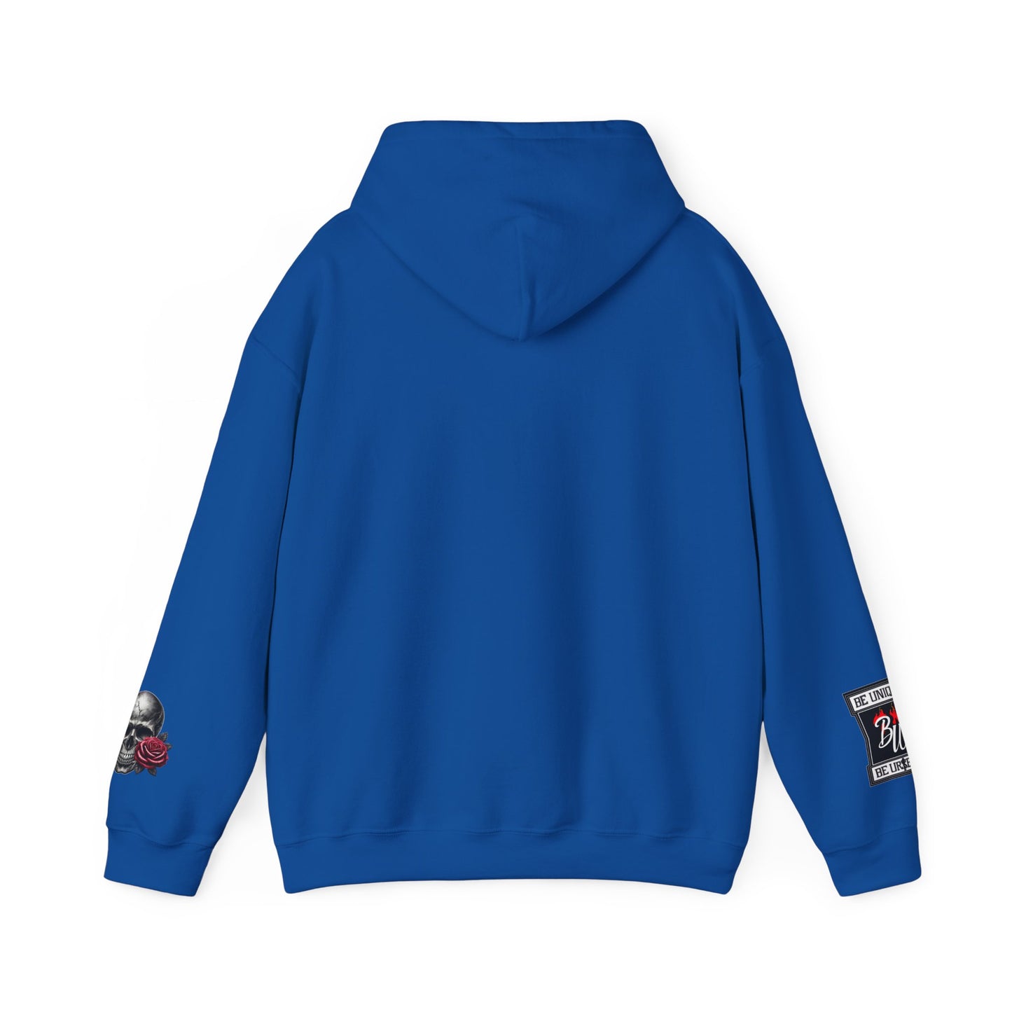 Skull & Rose Hoodie — Vintage Tattoo Sleeve Graphic Hooded Sweatshirt