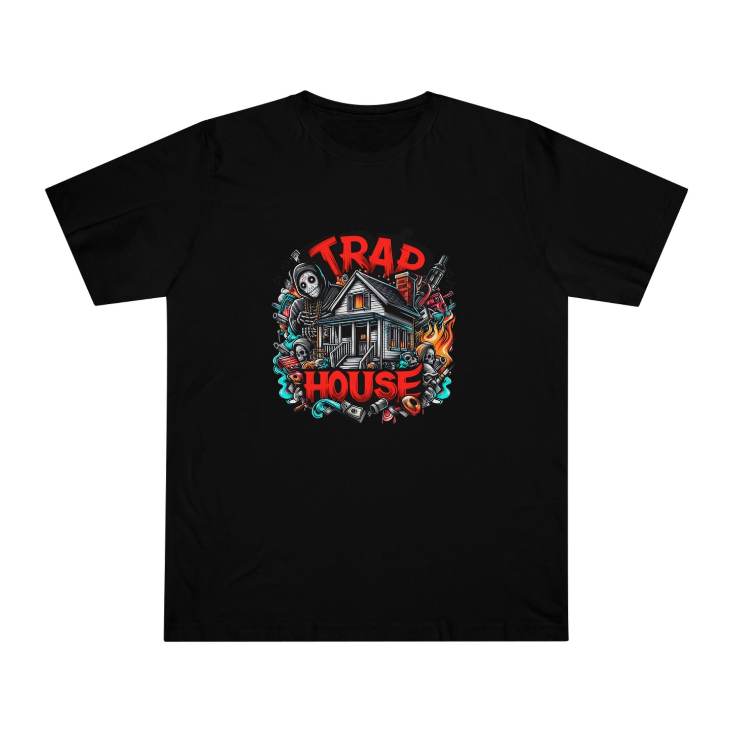 Trad House Horror T-Shirt — 'Be Unique Be Urself' Graphic Tee