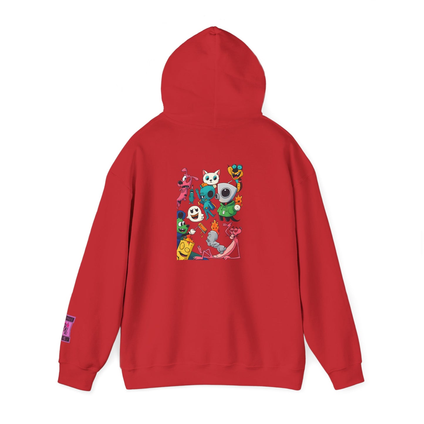 Hoodie — Cute Kawaii Character Collage Pullover