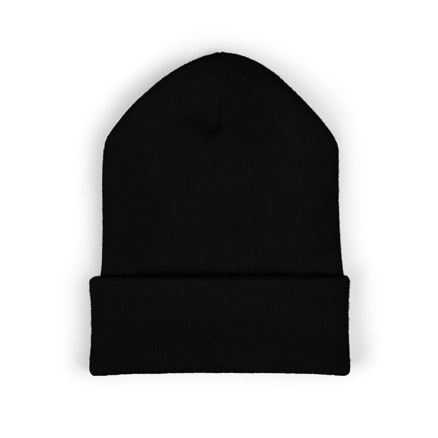 Embroidered 'Stay Weird' Cuffed Beanie — Classic Knit Winter Hat