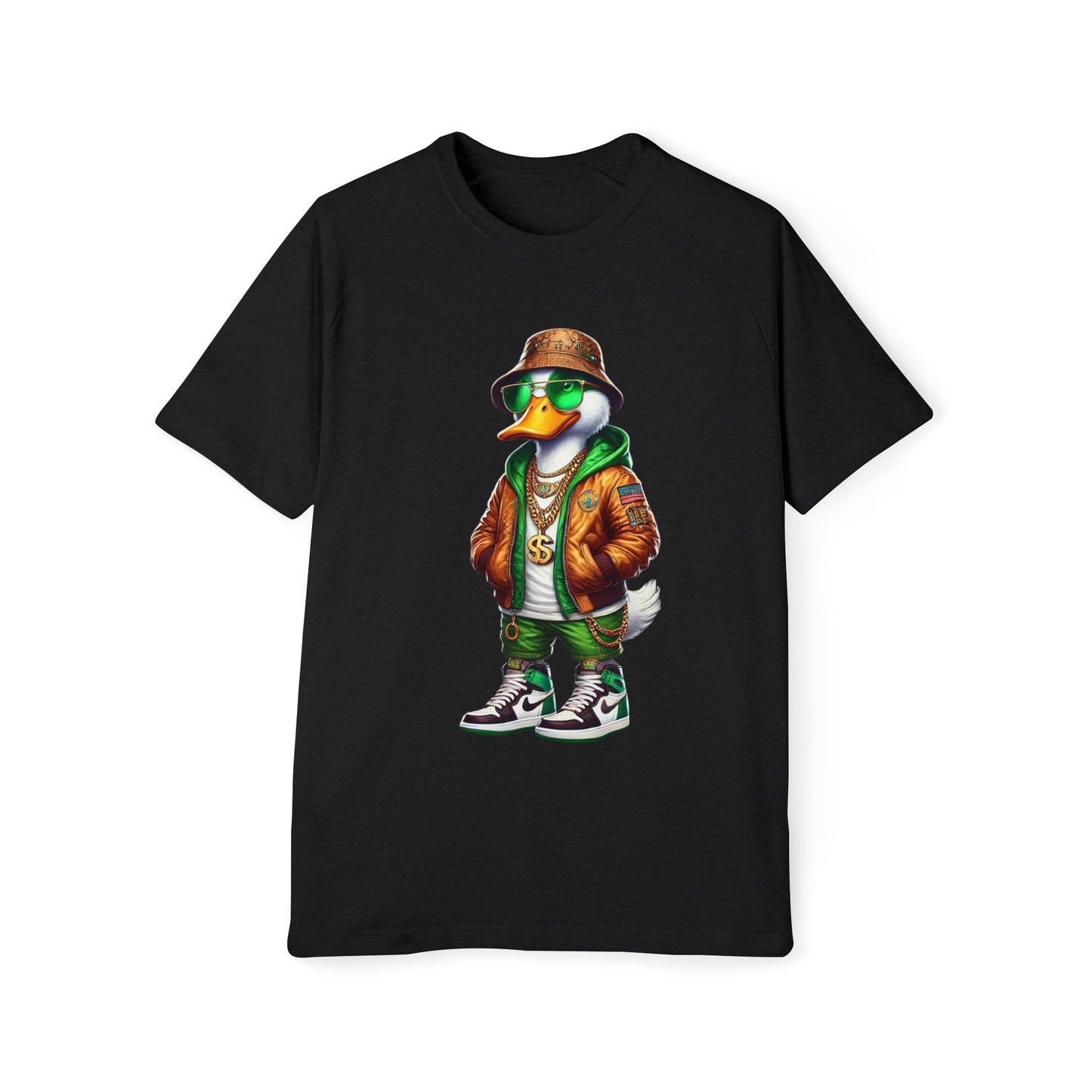 Stylish Men's Raglan T-Shirt with Trendy Duck Design, Casual Wear, Streetwear, Gift for Him, Fun Summer Tee