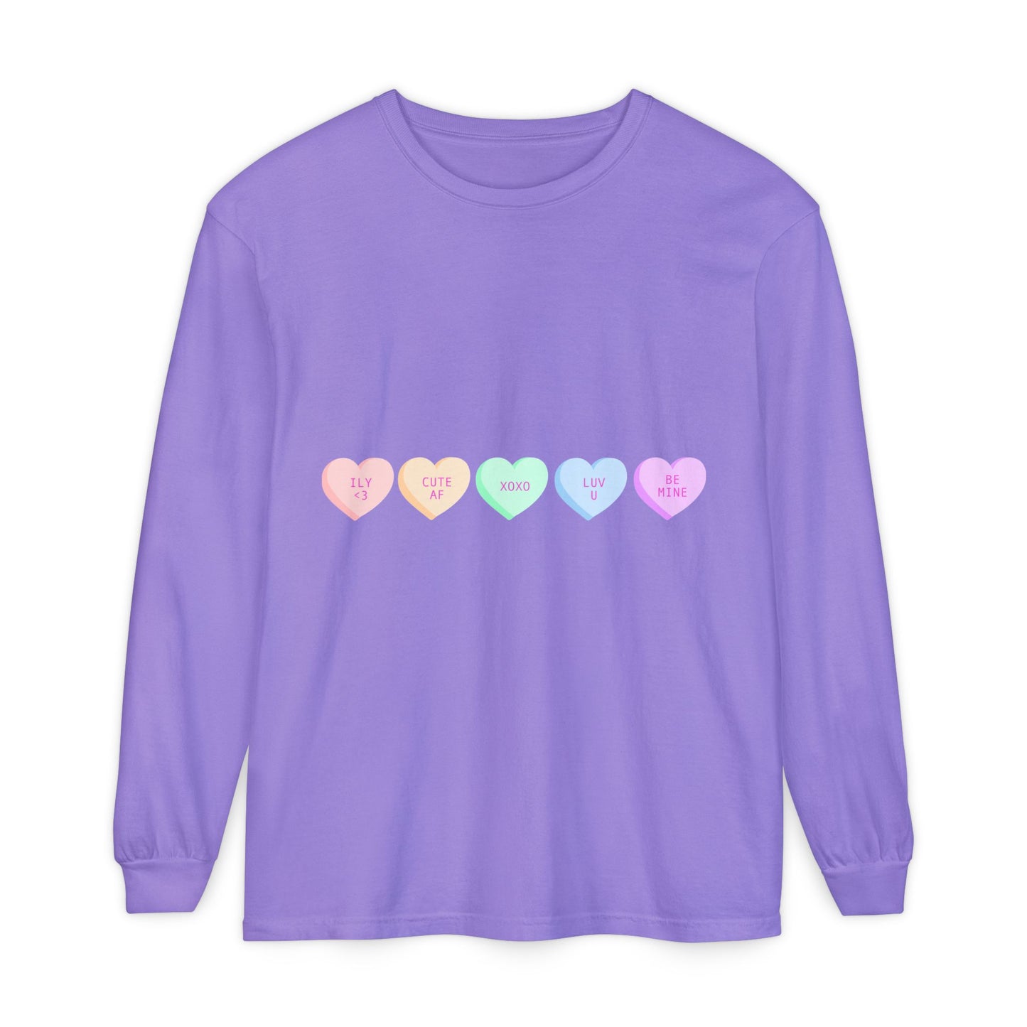 Trendy Long Sleeve Tee with Heart Design and Motivational Back Print, Unisex Gift, Casual Wear, Outfit for All Seasons, Perfect for [...]