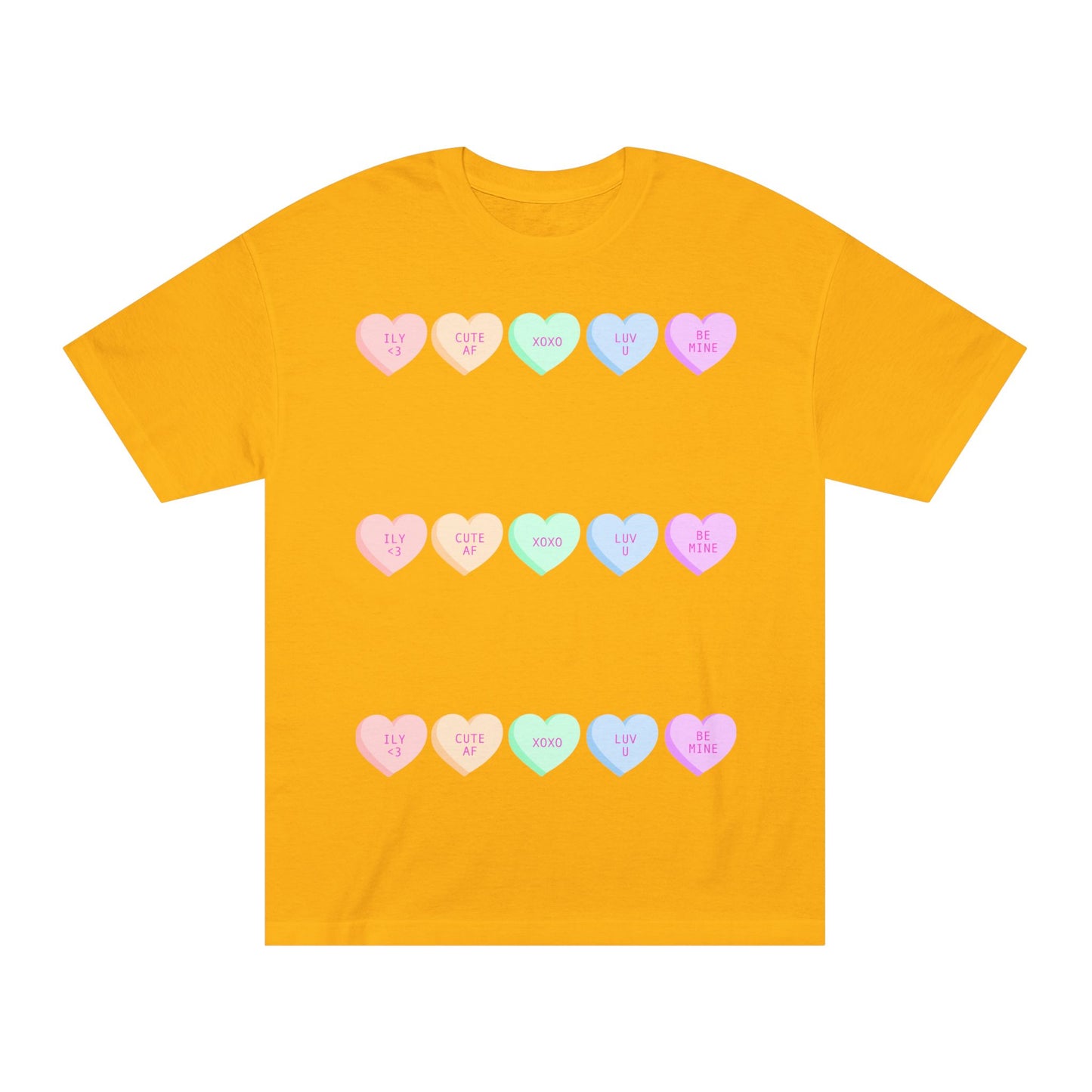 Unisex Classic Tee - Heart and Motivational Design, Casual Wear, Gift for Friends, Summer Outfit, Comfortable T-Shirt