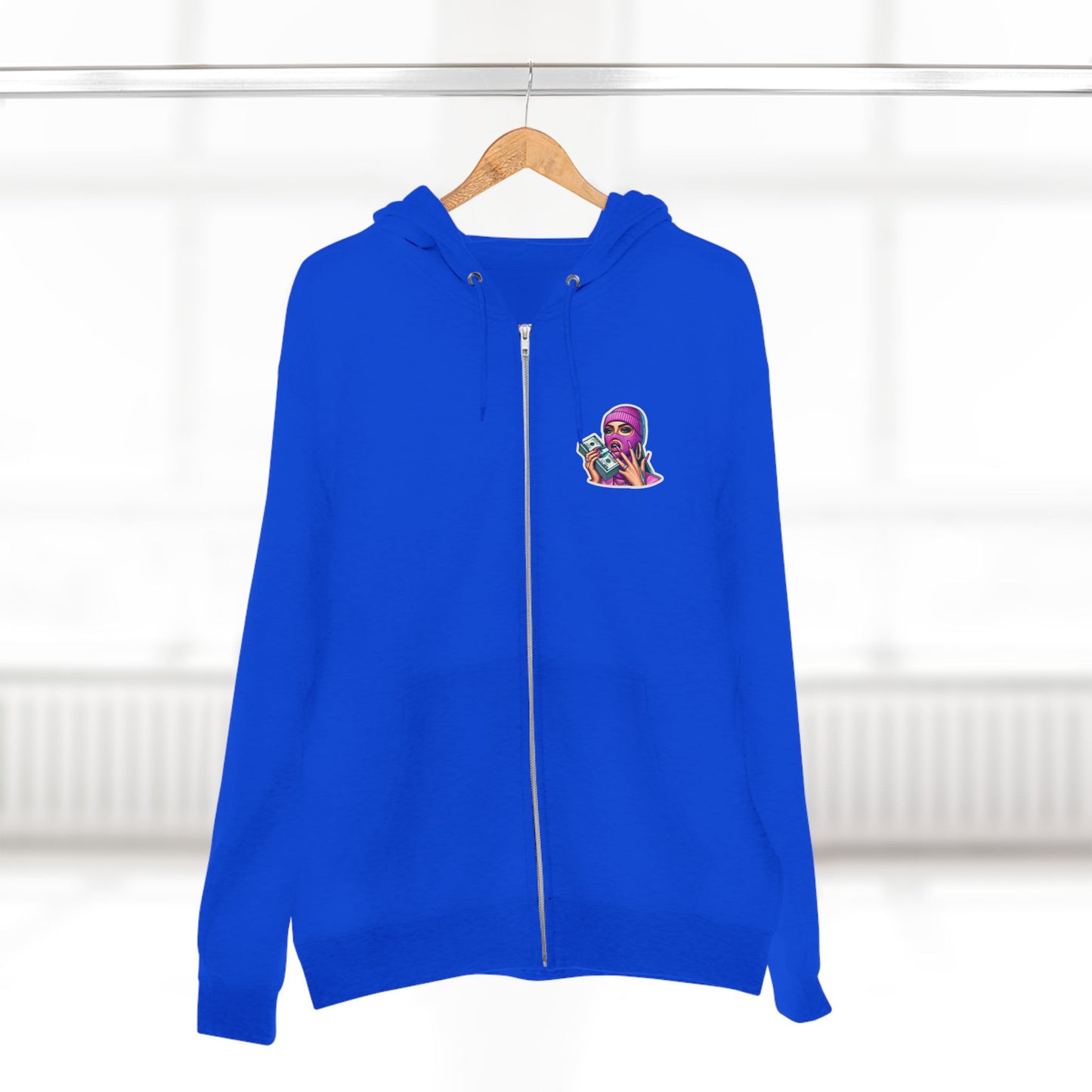 Vibrant Graphic Unisex Zip Hoodie - Street Style Statement