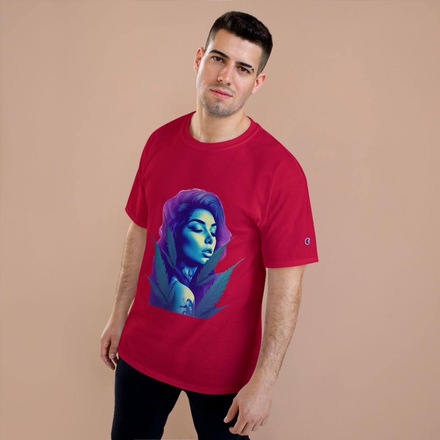 Vintage Champion Graphic Tee for Unique Souls, Trendy T-Shirt, Artistic Casual Wear, Streetwear Style, Gift for Creatives, Everyday Fashion