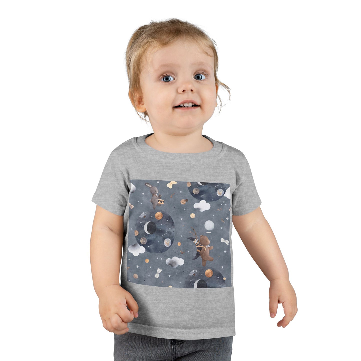 Toddler T-Shirt with Space Design | Perfect for Kids, Unique Gifts, Birthday Outfits, Playtime, Casual Wear