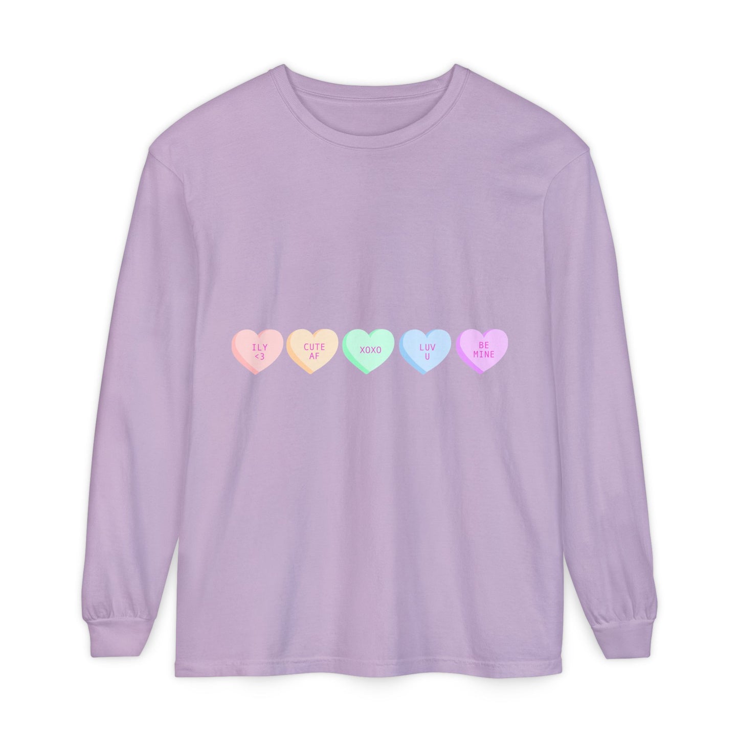 Trendy Long Sleeve Tee with Heart Design and Motivational Back Print, Unisex Gift, Casual Wear, Outfit for All Seasons, Perfect for [...]
