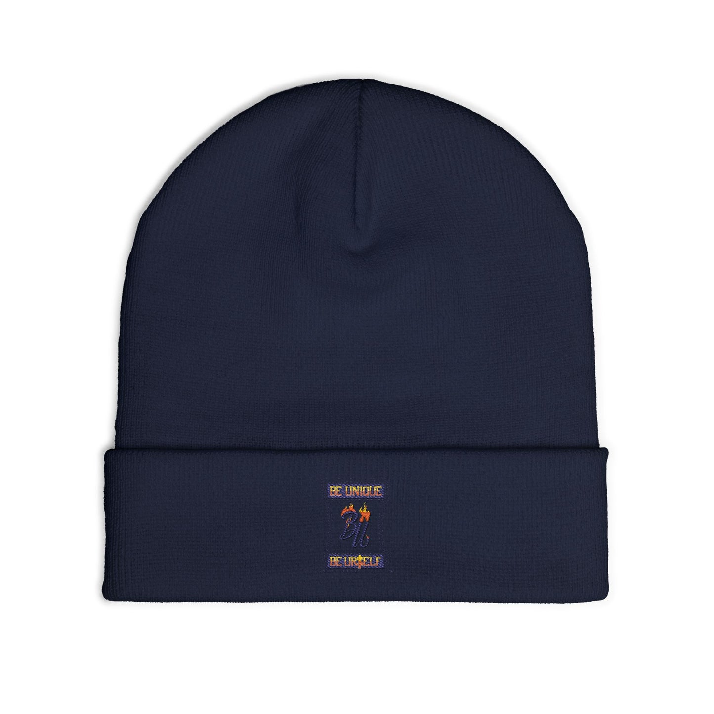 Cozy Knit Beanie with Embroidery, Winter Fashion Accessory, Perfect Gift for Him/Her, Stylish Cold Weather Hat, Casual Beanie