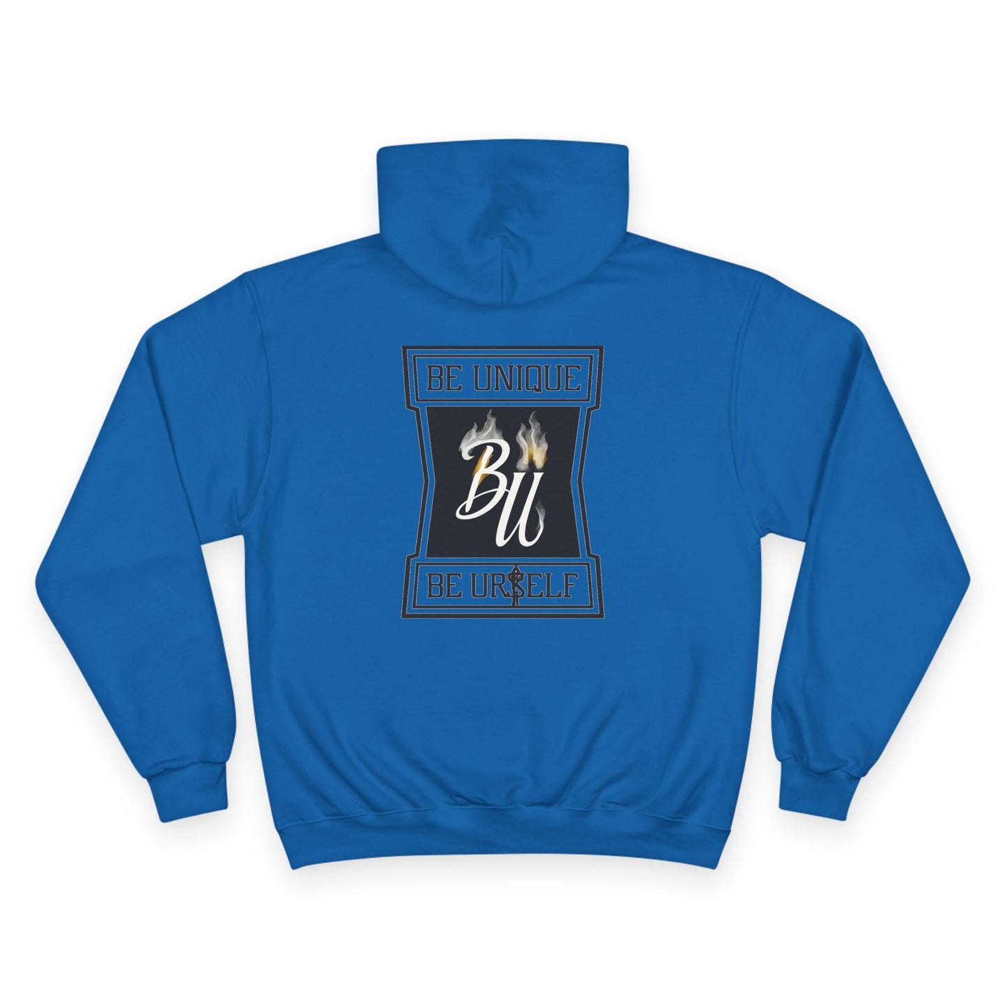 Be Unique Champion Hoodie - Cozy Fashion, Casual Wear, Gifts for Her, Trendy Style, Self-Expression