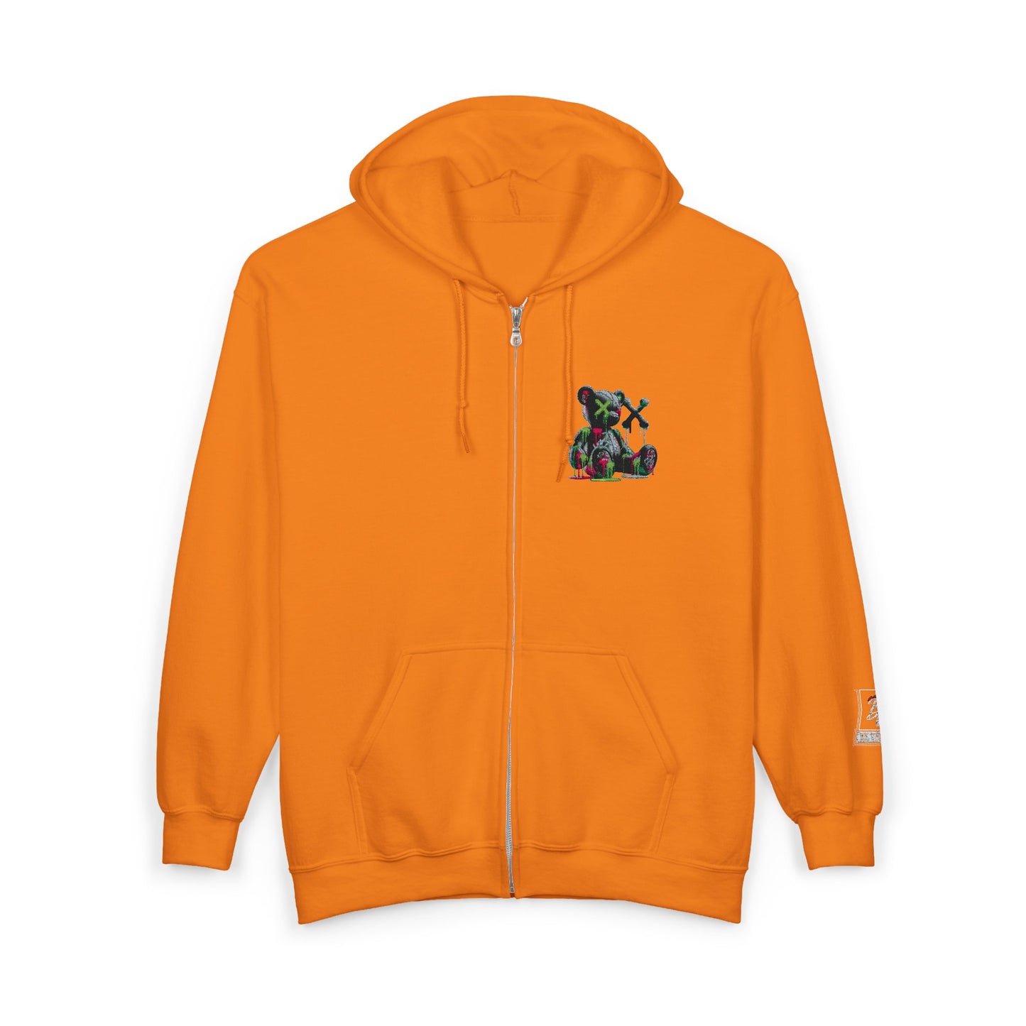 Cool Bear Graphic Unisex Zip Hoodie, Cozy Hoodie for Teens, Casual Wear, Street Style, Perfect Gift for Friends