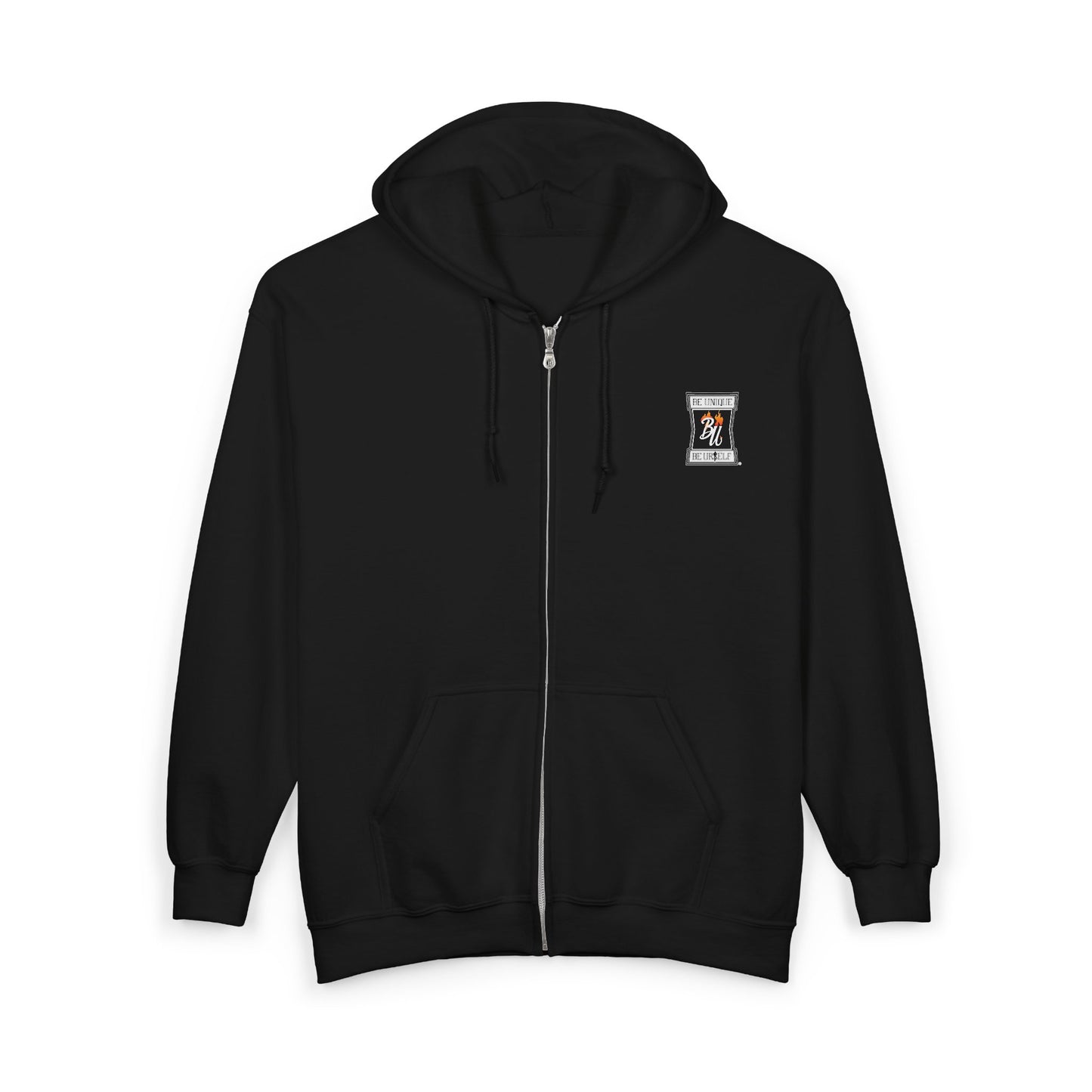 Zip Hoodie — Grizzled Hands Crushing Money Graphic Zip-Up