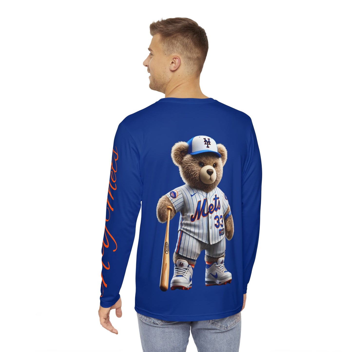 Sporty Men's Long Sleeve Shirt, Funny Tee for Baseball Fans, Gift for Father's Day, Casual Wear, Birthday Present