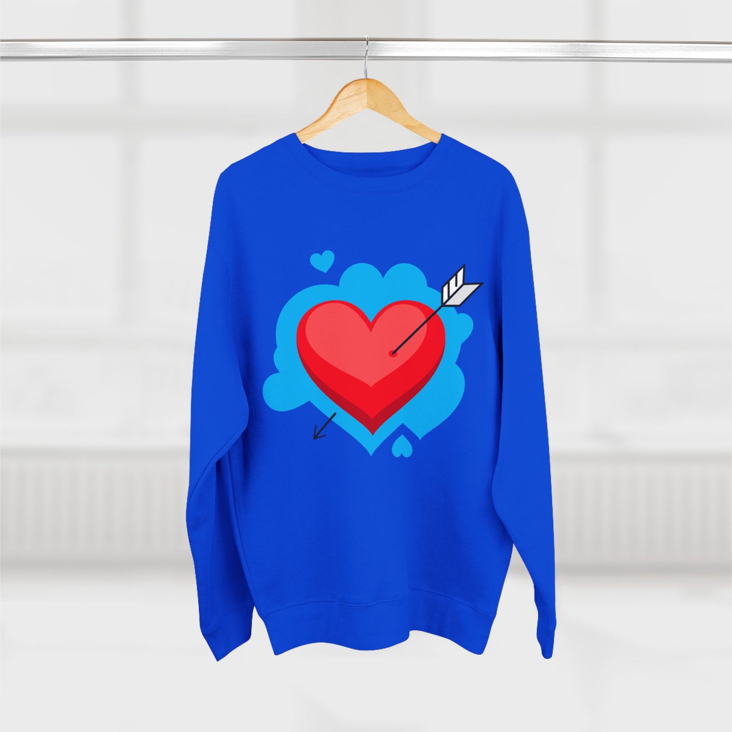 Heart & Self Expression Crewneck Sweatshirt - Cozy Unisex Top for Valentine's Day, Unique Gift, Casual Wear, Be Unique, Comfortable Fashion
