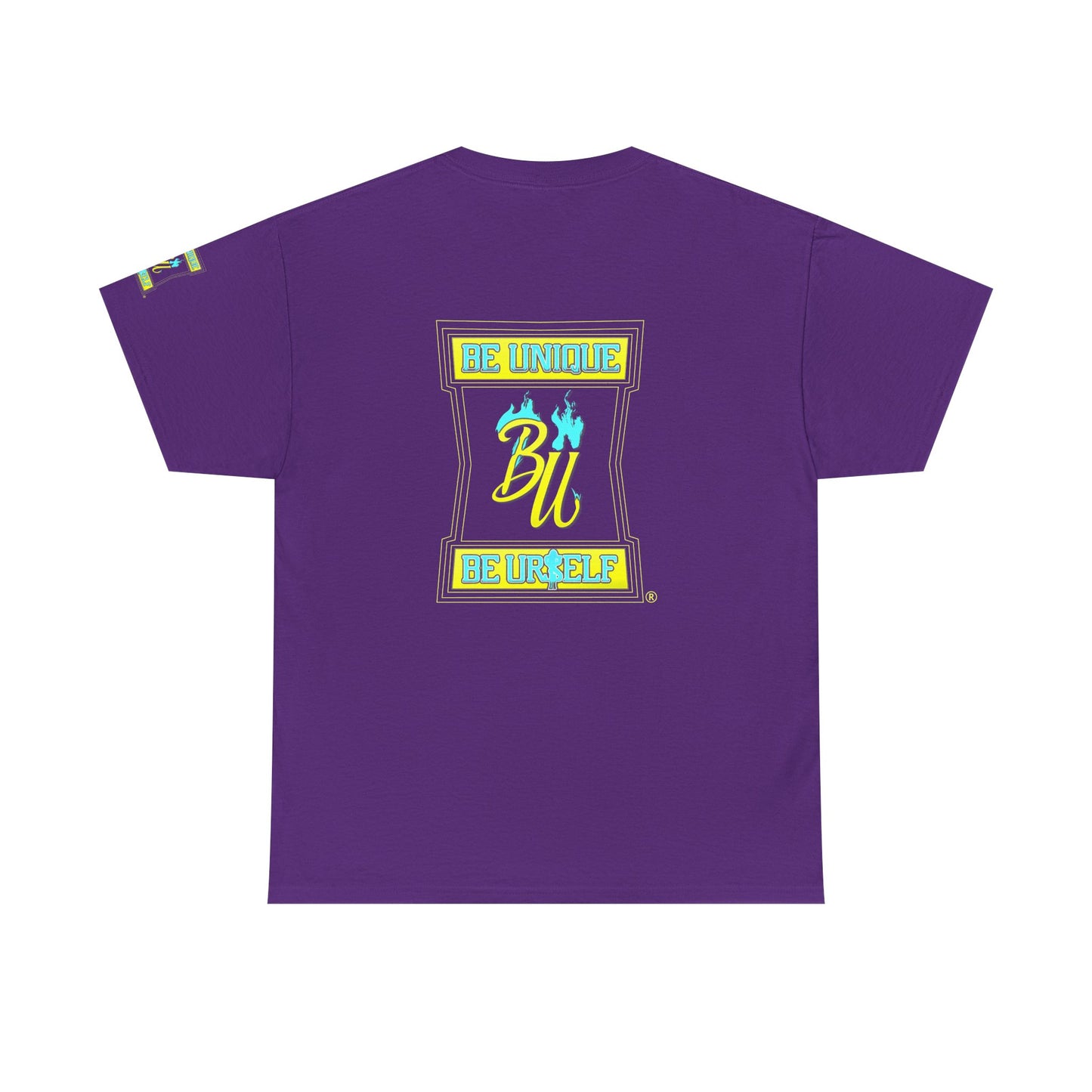 Be Unique Be Yourself Graphic Tee — Inspirational Palm Design