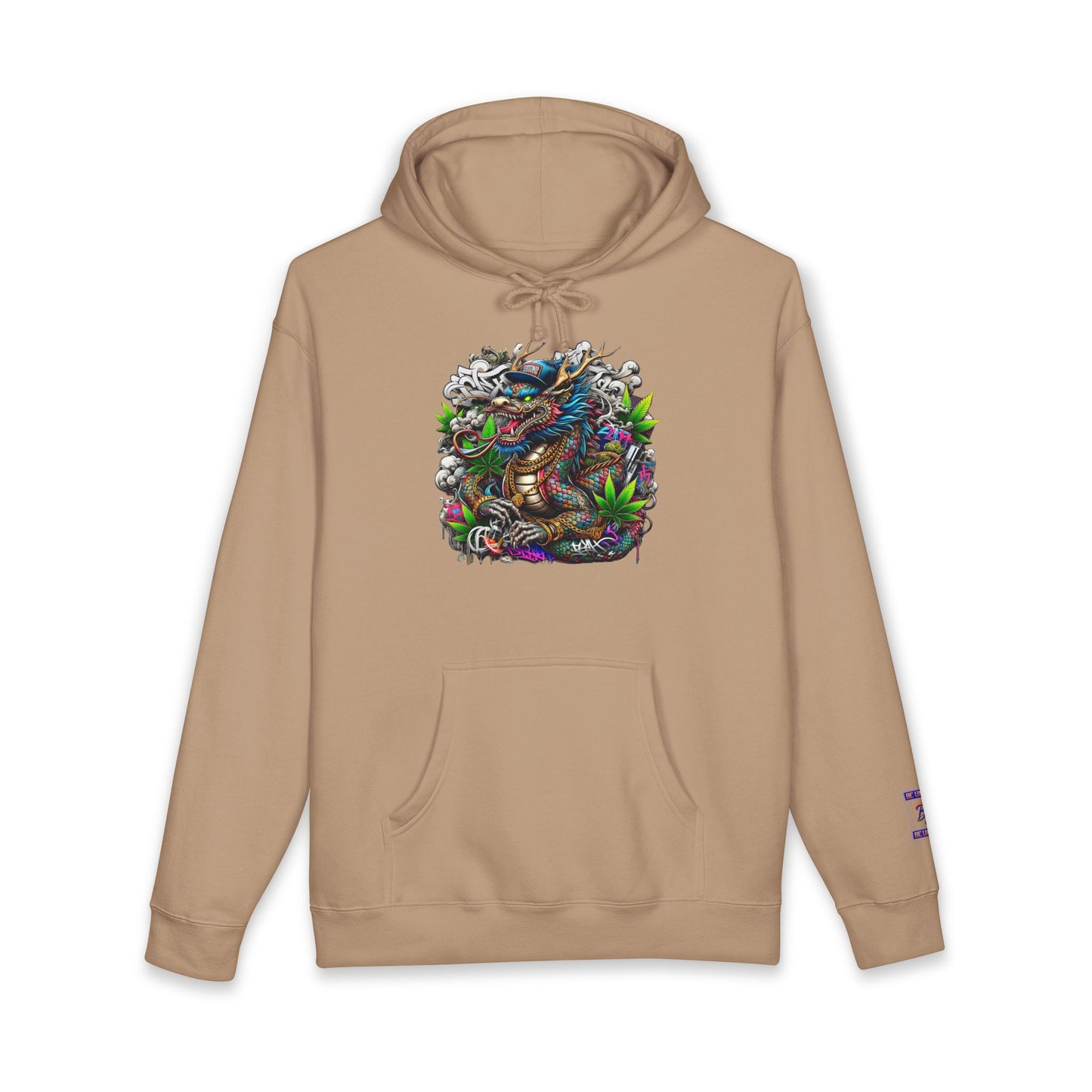 Colorful Dragon Design Unisex Heavyweight Hoodie, Graphic Sweatshirt, Streetwear Fashion, Unique Gift, Cozy Wear