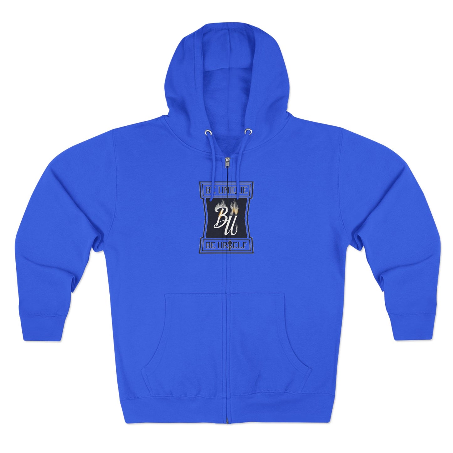 Inspirational Unisex Zip Hoodie - ‘Be Bold, Be Yourself’ - Trendy Graphic Hoodie, Cozy Casual Wear, Unique Gift for Her, Fashion Statement
