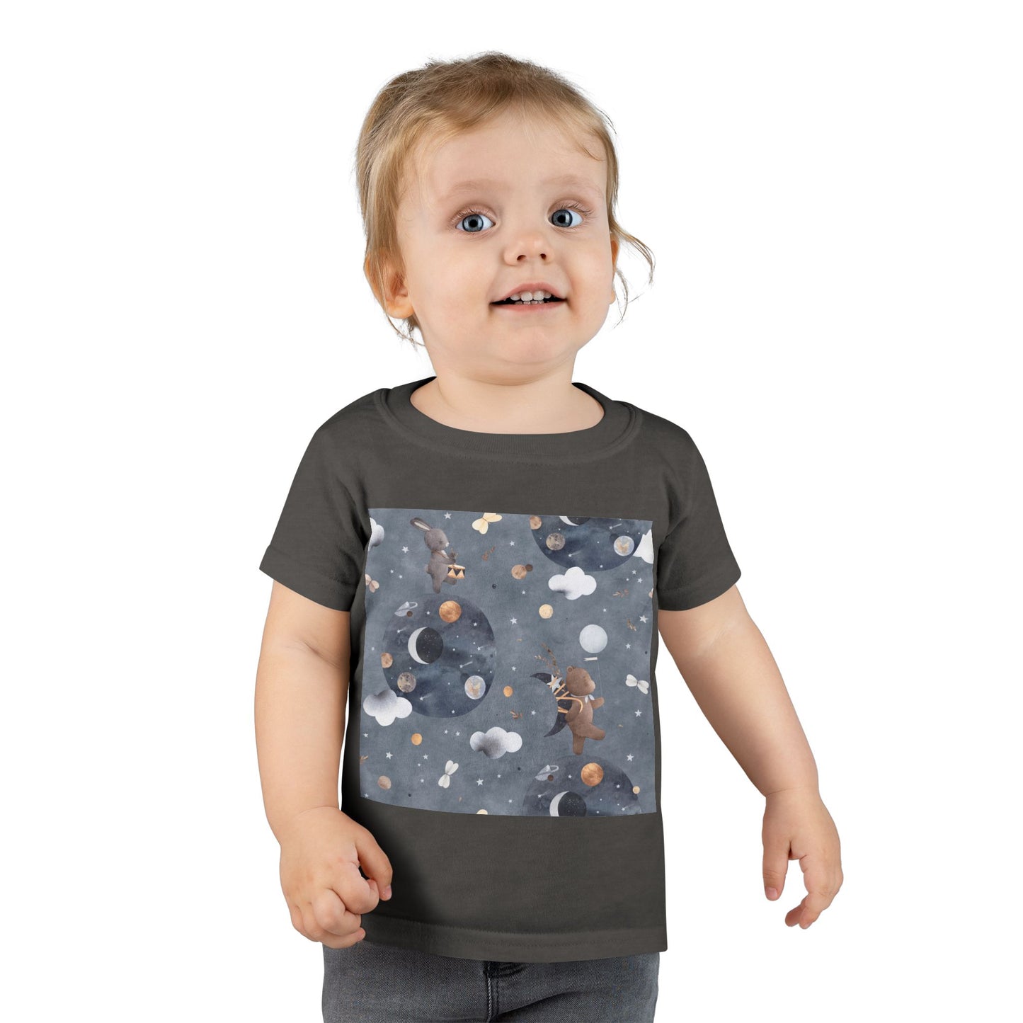 Toddler T-Shirt with Space Design | Perfect for Kids, Unique Gifts, Birthday Outfits, Playtime, Casual Wear
