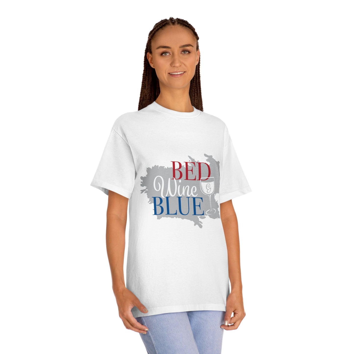 Unisex Classic Tee - Be Unique, Wine & Blue Vibes, Casual Wear, Gift for Holidays, Summer Fun